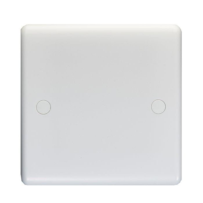 Eurolite Switches White Enhance White Plastic Single Blank Plate - White