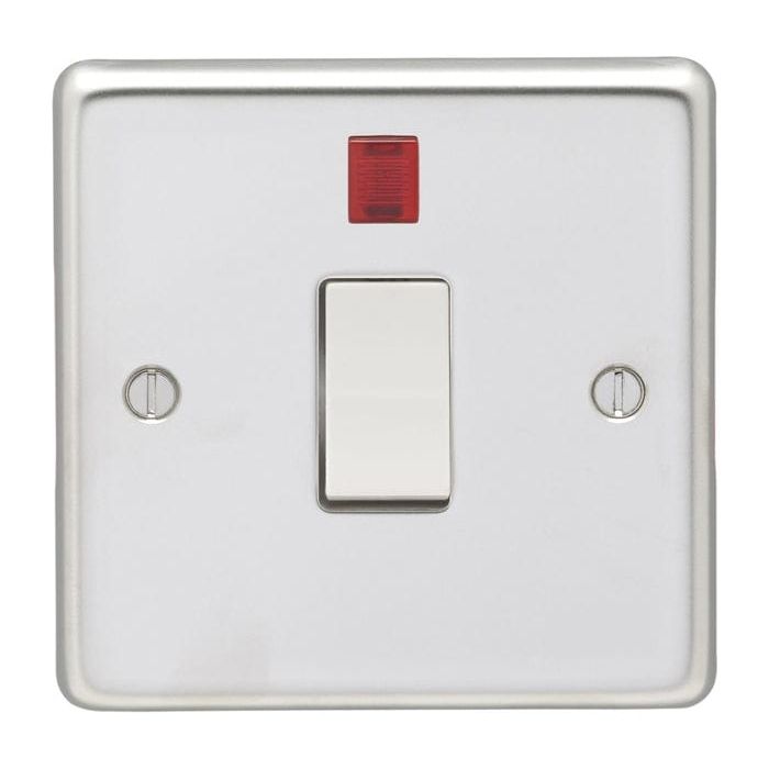 Eurolite Switches Polished Stainless Steel Stainless steel 20Amp Switch With Neon Indicator - Polished Stainless Steel