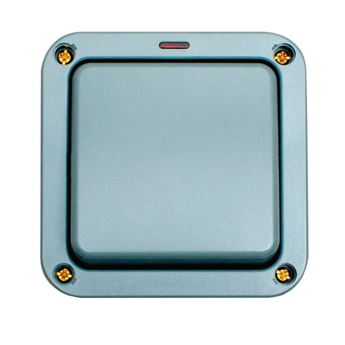 Eurolite Switches Grey Utility 1 Gang Switch - Grey