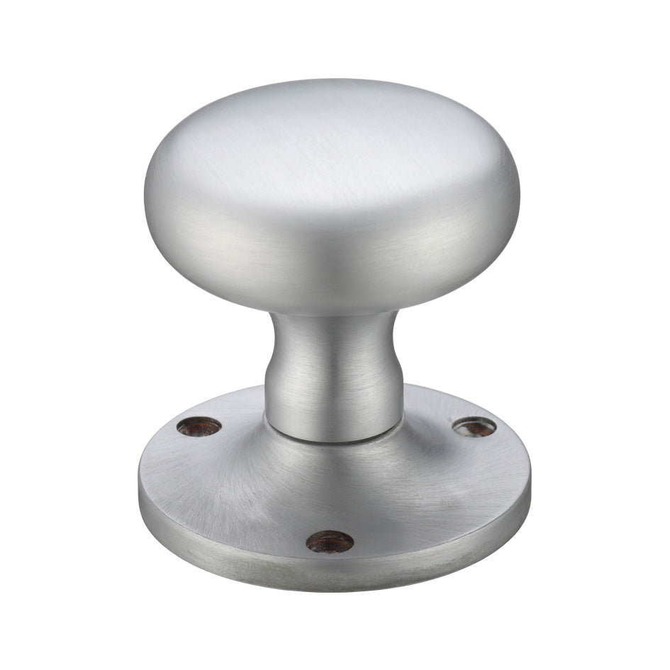 Mushroom Mortice Knob Furniture 62.5mm Rose dia.
