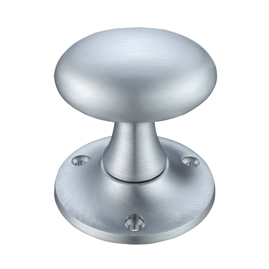 Oval Mortice Knob Furniture 60mm Rose dia.