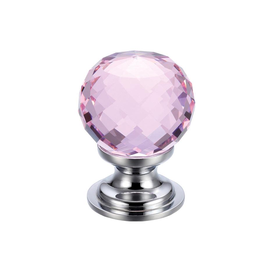 Glass Ball Cabinet Knob – Facetted