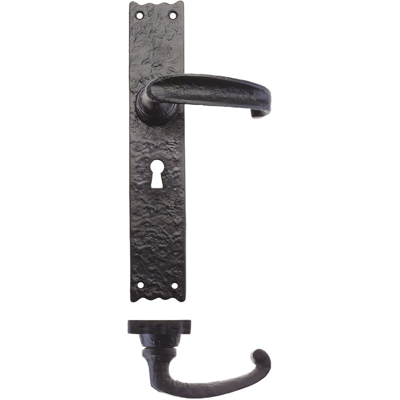 Traditional Lever on Lock Long Backplate - 10