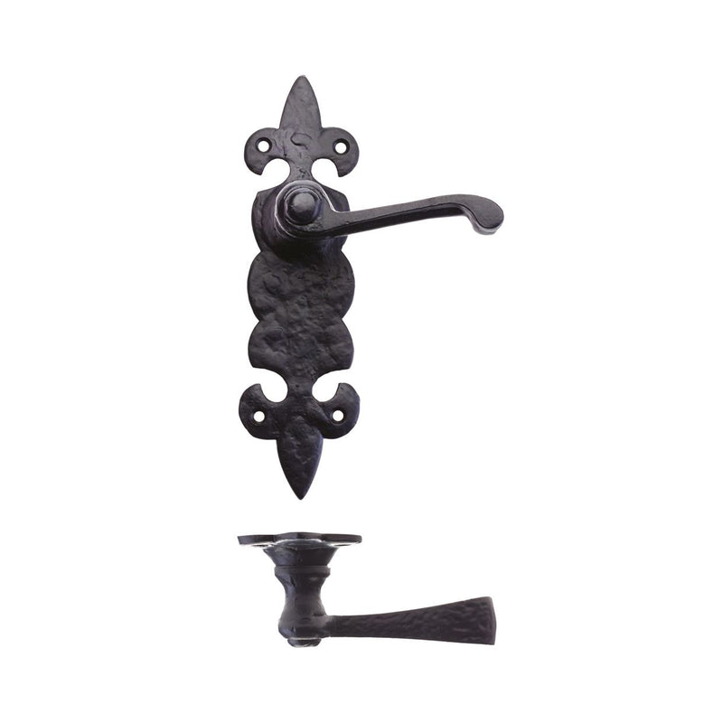 Lever on Fleur De Lys Backplate