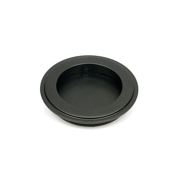 From The Anvil Flush Pull Handles 75mm Aged Bronze Art Deco Round Pull