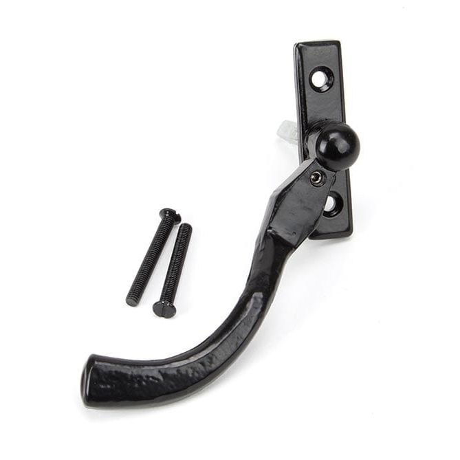 From The Anvil Window Hardware Left Hand Black 16mm Peardrop Espag