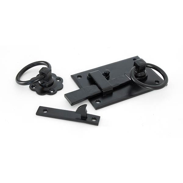 From The Anvil Window Hardware Right hand Black Cottage Latch - RH
