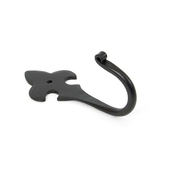 From The Anvil Coat & Hat Hooks Black Black Fleur-De-Lys Coat Hook