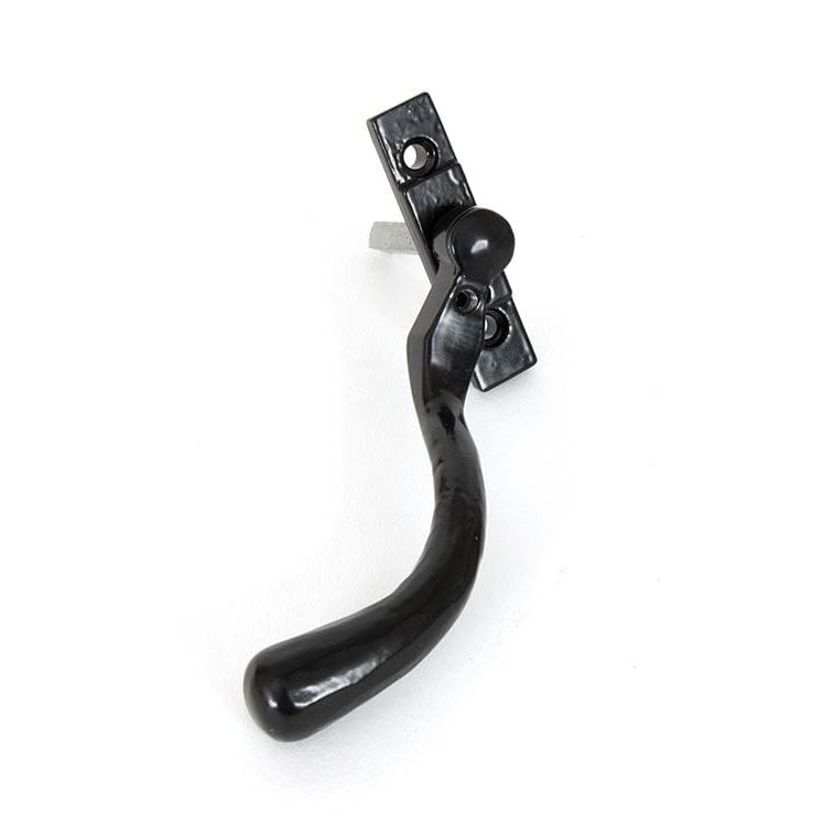 From The Anvil Window Hardware Left Hand Black Large 16mm Peardrop Espag