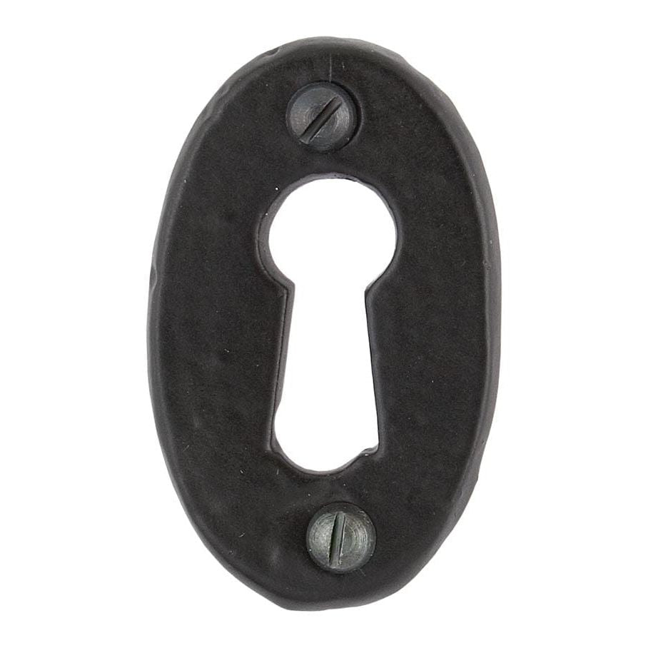 From The Anvil Escutcheons Escutcheon Black Oval Escutcheon & Cover