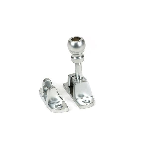 From The Anvil Window Hardware Satin Chrome Mushroom Brighton Fastener (Radiused)