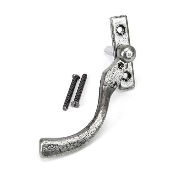 From The Anvil Window Hardware Left Hand Pewter 16mm Peardrop Espag