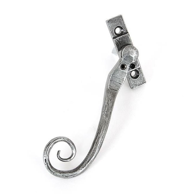 From The Anvil Window Hardware Left Hand Pewter Large 16mm Monkeytail Espag