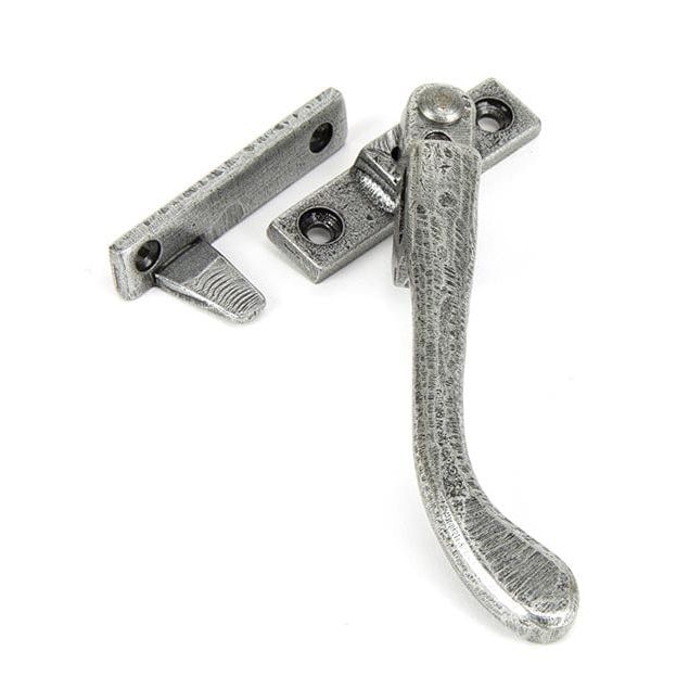 From The Anvil Window Hardware Right Hand Pewter Night-Vent Locking Peardrop Fastener