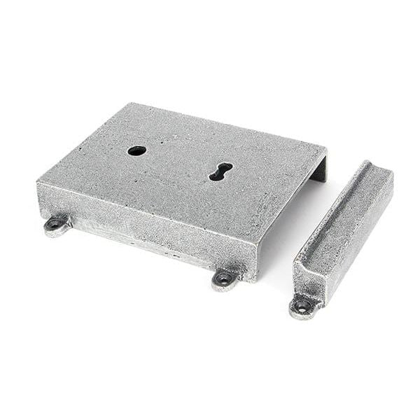 From The Anvil Rim Locks Pewter Pewter Rim Lock & Cast Iron Cover
