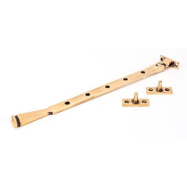 From The Anvil Window Hardware 12" Polished Bronze Avon Stay