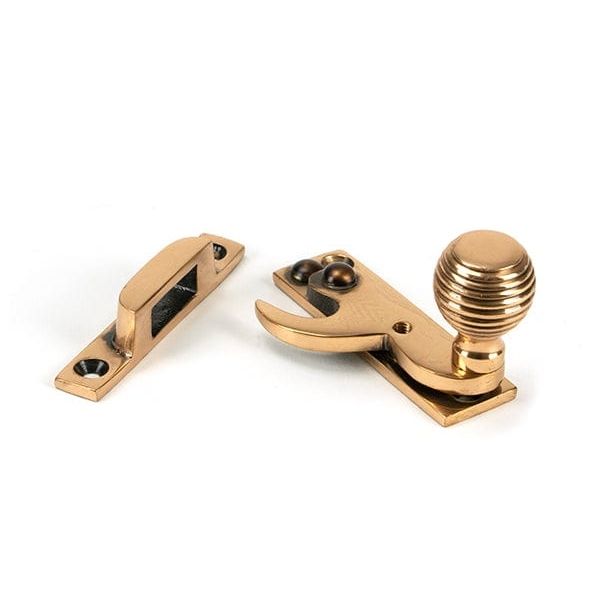 From The Anvil Window Hardware Sash Hook Beehive Polished Bronze Beehive Sash Hook Fastener