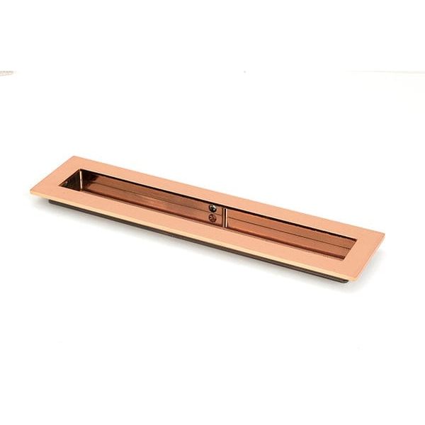 From The Anvil Flush Pull Handles 250mm Polished Bronze Plain Rectangular Pull