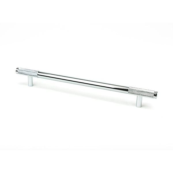 From The Anvil Cupboard Handles Large Polished Chrome Half Brompton Pull Handle