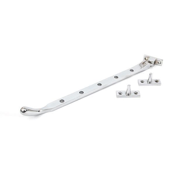 From The Anvil Window Hardware 12" Polished Chrome Peardrop Stay