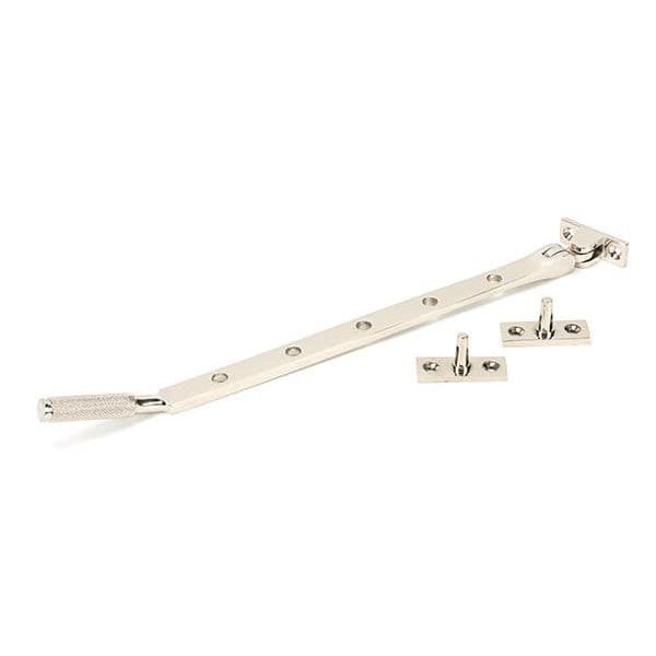 From The Anvil Window Hardware 12" Polished Nickel Brompton Stay