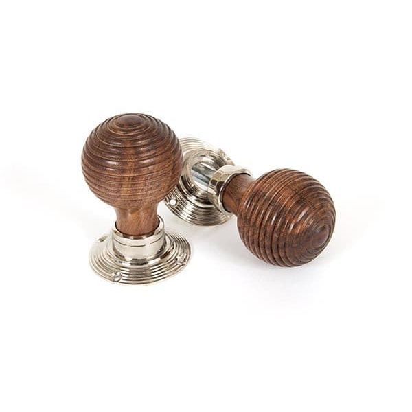 From The Anvil Knobs Rosewood Rosewood and PN Beehive Mortice/Rim Knob Set