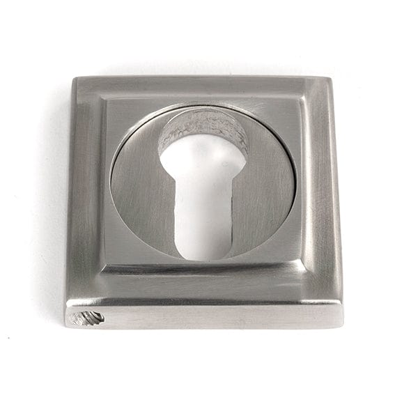 From The Anvil Escutcheons Square Satin Marine SS (316) Round Euro Escutcheon