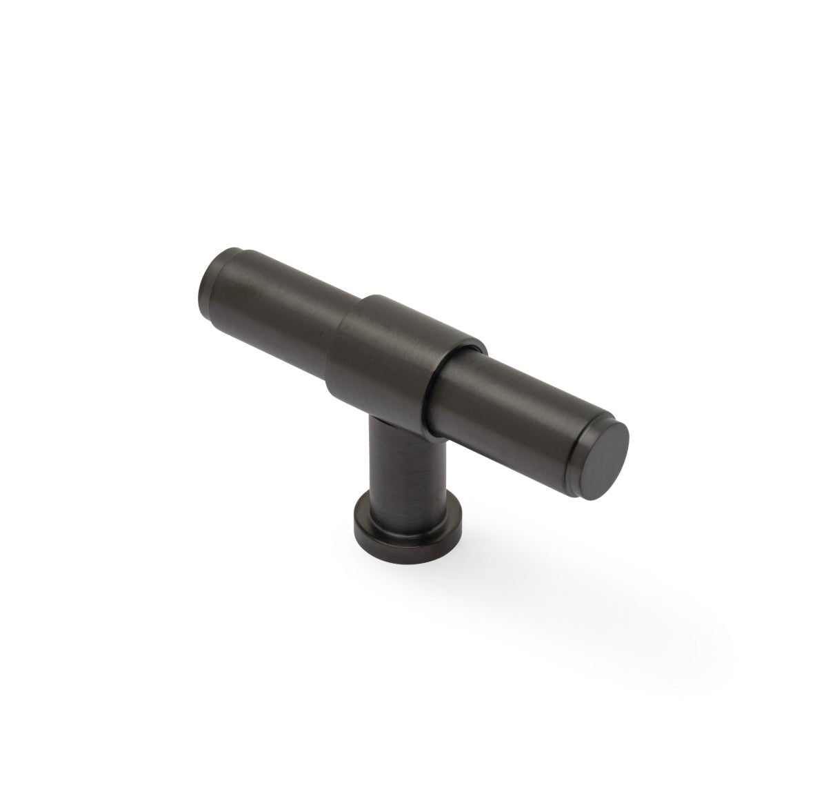 Kingston Plain T-Bar Cupboard Knob Dark Bronze PVD Love Handles uk