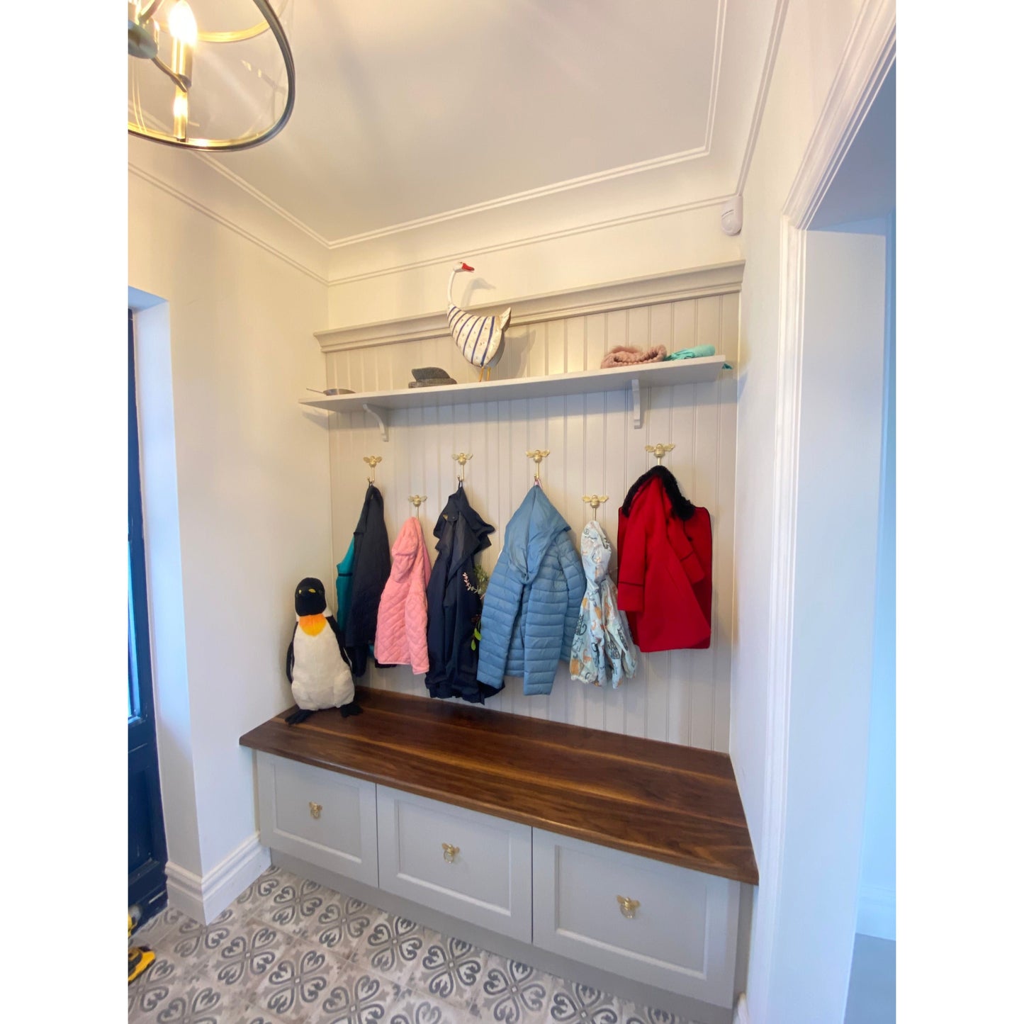 Brass bee Coat Hook - Brass Finish - Brass bee