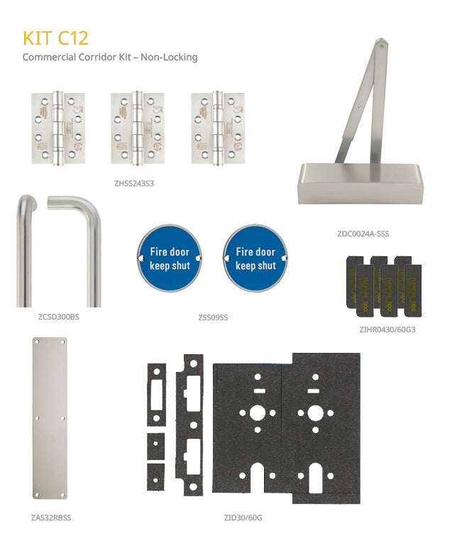 Fire Door Pack - Corridor - Non Locking - Commercial Version