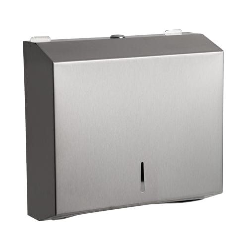 MWS Dispensors Hand Towel Dispensers Intro Brushed Stainless Small Hand Towel Dispenser