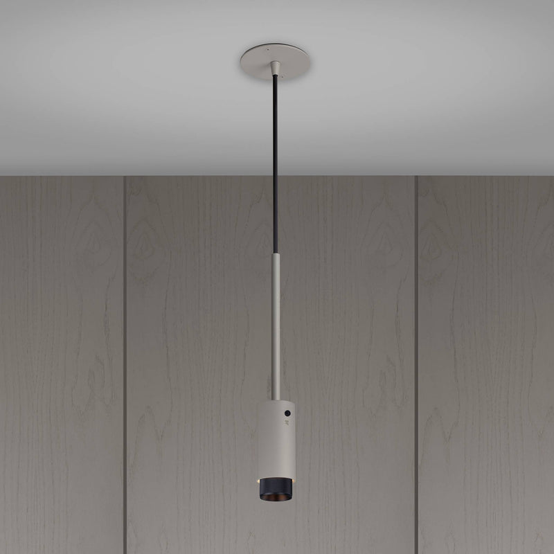Exhaust Pendant Cross Stone Black