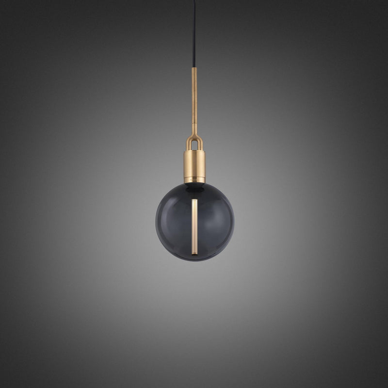 Buster + Punch Forked Pendant / Linear / Globe / Smoked / Medium Smoked