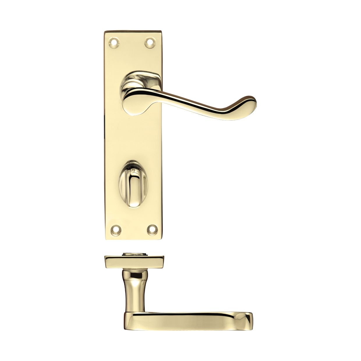 Project Victorian Scroll Lever on Backplate - 150mm x 40mm