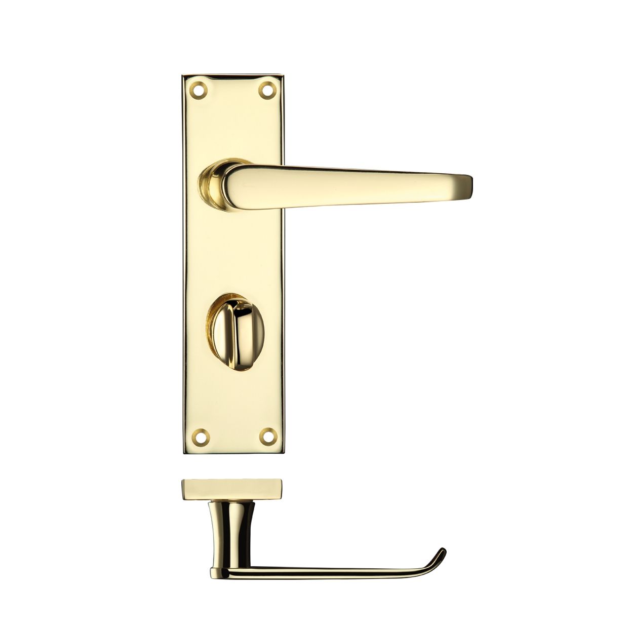 Project Victorian Flat Lever Handle on Backplate