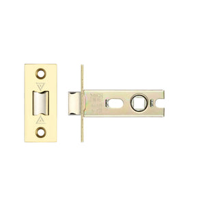 Project Tubular Latch Square - 76mm Standard Polished Brass Love Handles uk