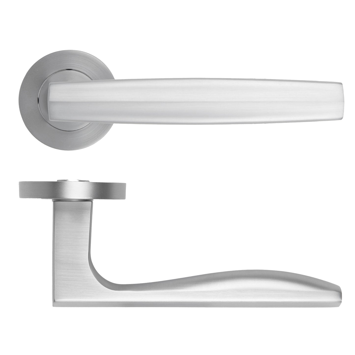 Appenine Lever Handle on Round Rose