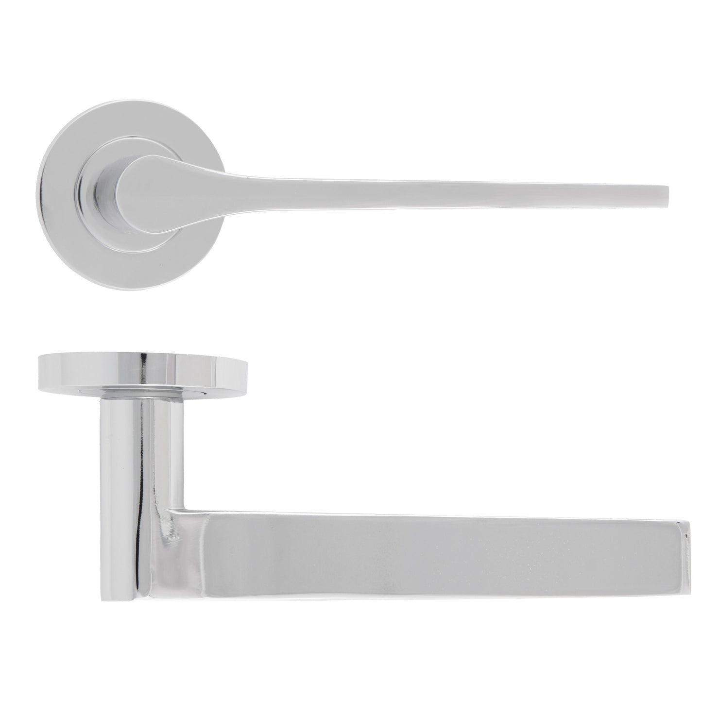 Gio Lever Handle on Round Rose