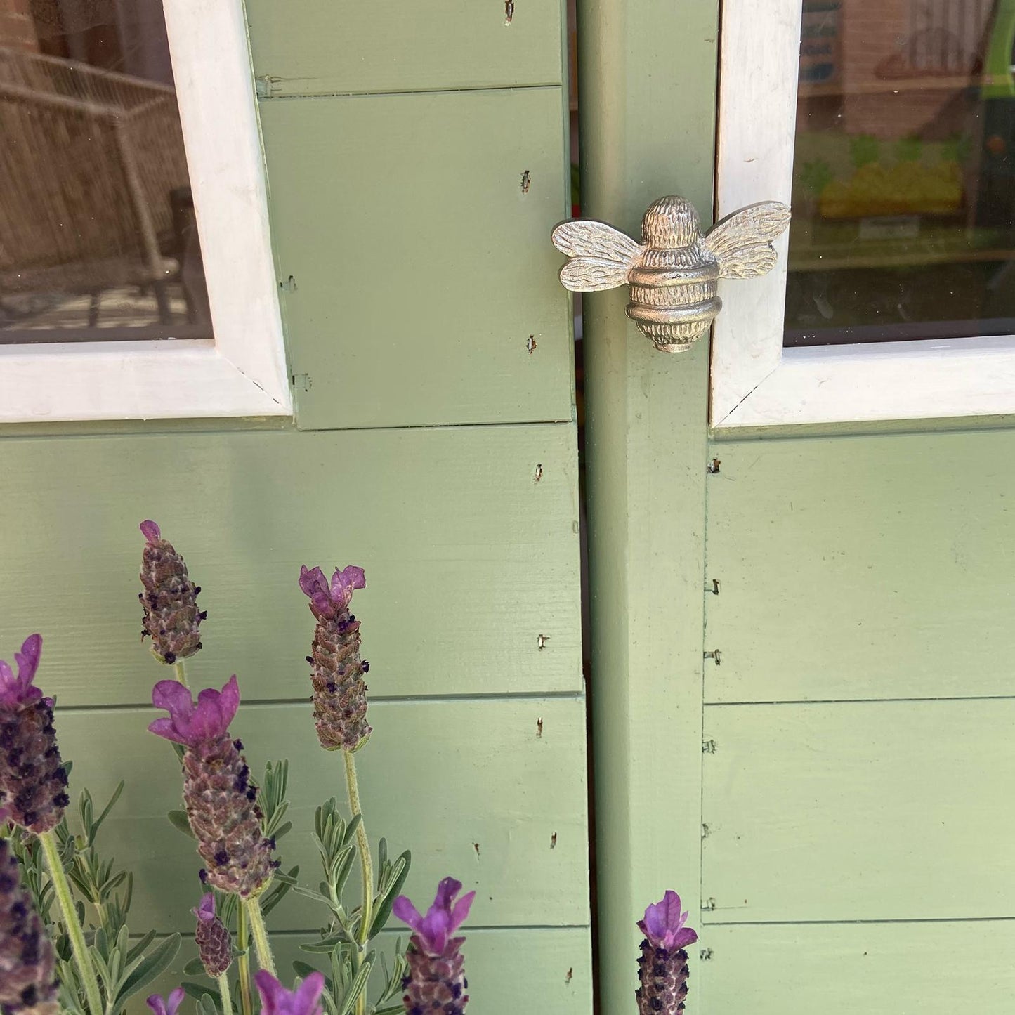 Brass Bee Drawer Cabinet Knob - Satin Finish - Brass bee