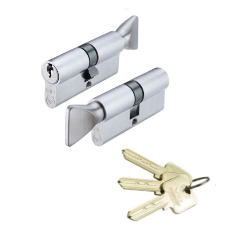 V10 Euro Cylinder and Turn 32/40mm Keyed Alike