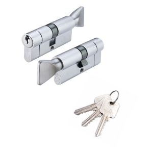V5 30/40mm Euro Cylinder & Turn Keyed Alike
