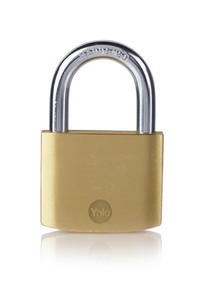 Yale Standard Brass Padlock 1 Pack 40mm Love Handles uk
