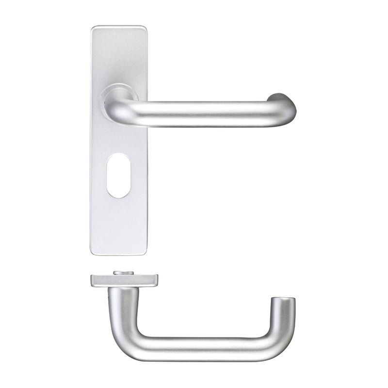 Return to Door Lever on Oval Profile Backplate (48.5mm)