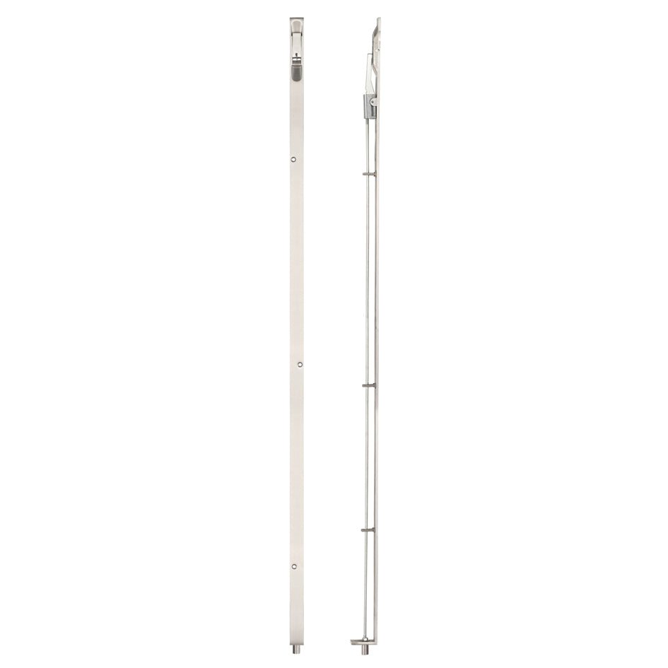 Zoo Hardware Lever-Action Flush Bolt, 914mm in metallic finish, designed for door-to-door applications. The flush bolt features a sleek, elongated design suitable for securing doors.