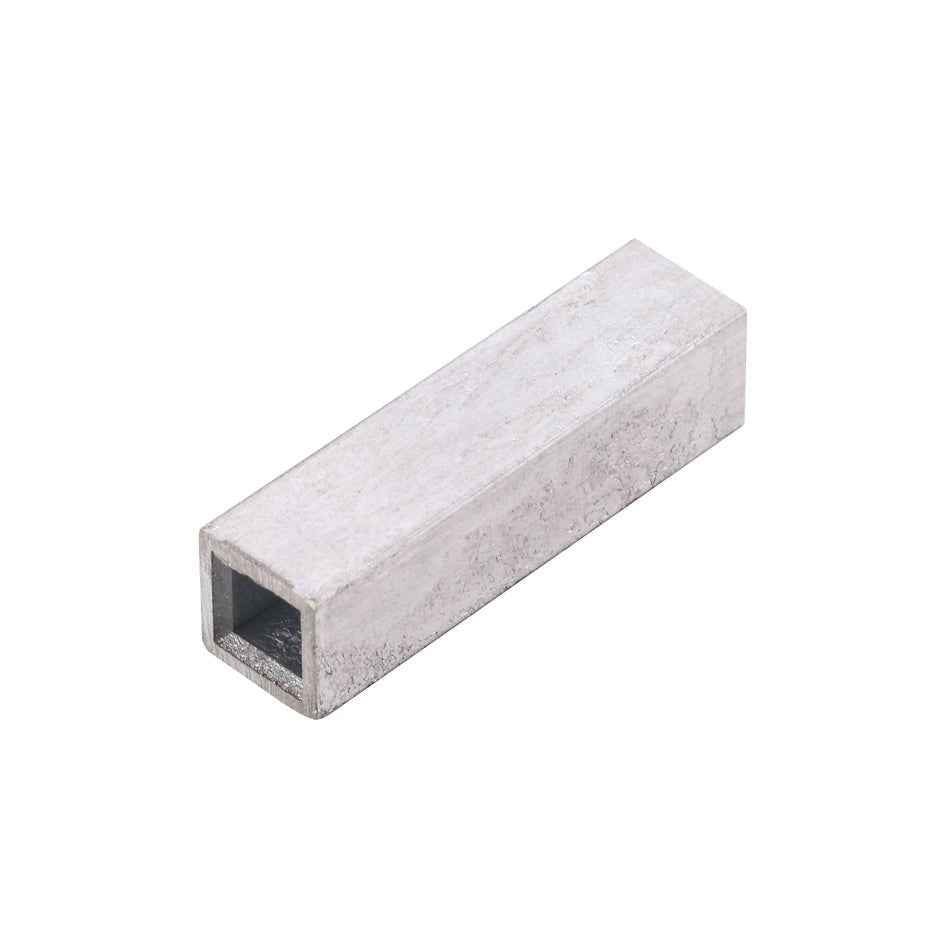 Zoo Hardware Adaptor Sleeve in metal, with dimensions of 5mm to 8mm and a length of 30mm, featuring a rectangular shape and a square opening at one end.