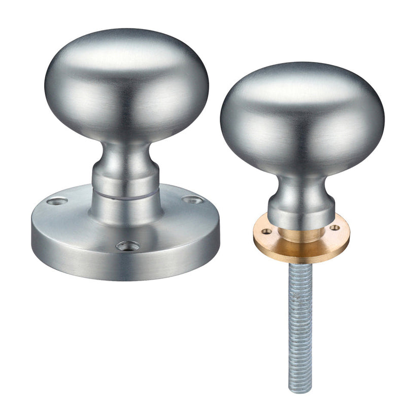 Mushroom Rim Knob - 61.5mm Rose Diameter, 52mm Diameter Knob
