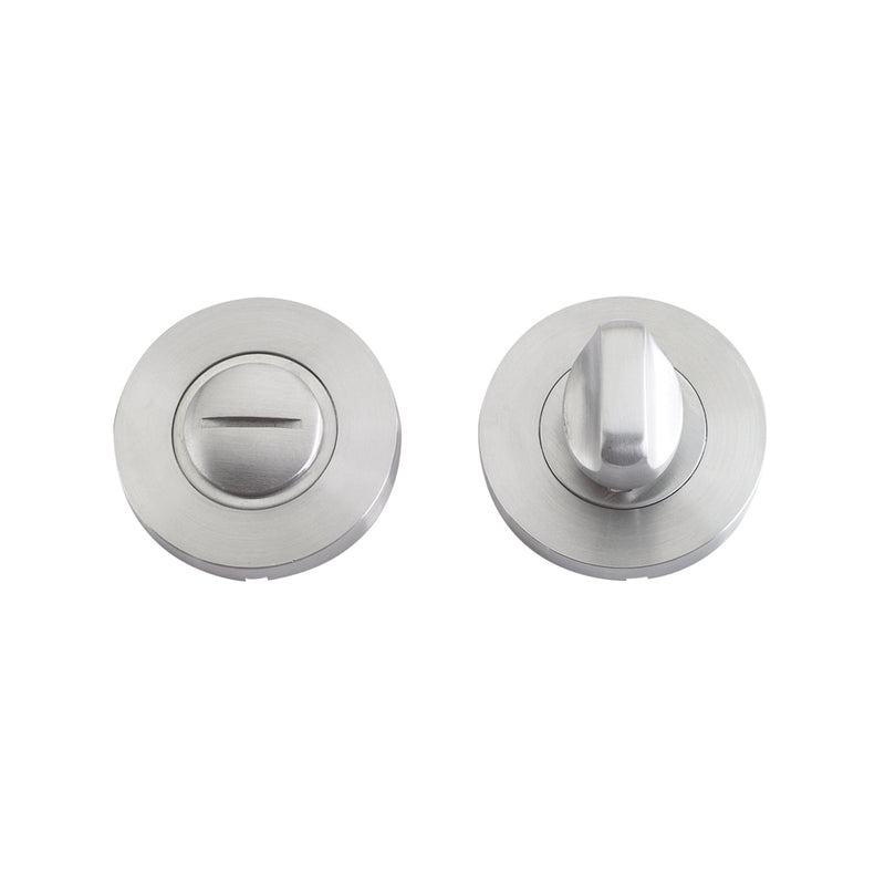 Thumb Turn and Release Complete with Escutcheons & 5mm Spindle - Grade 201