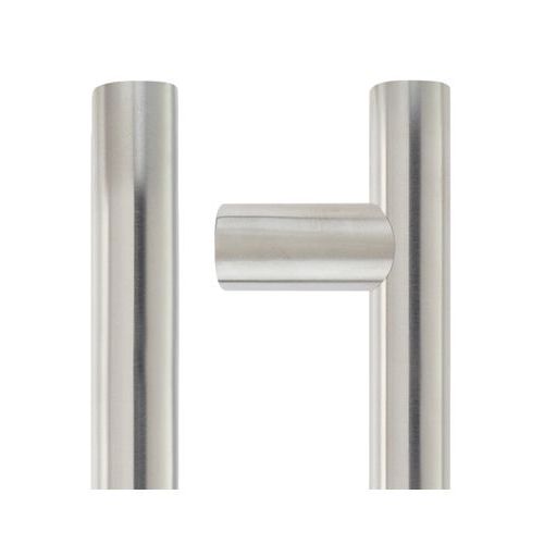 30mm Guardsman Pull Handle - 1800mm - Grade 201 - Bolt Through Fixings - 1600mm Centres