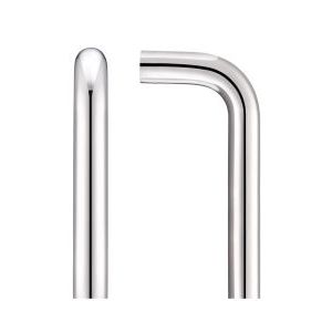 19mm D Pull Handle - 225mm Centres - Bolt Through Fixings