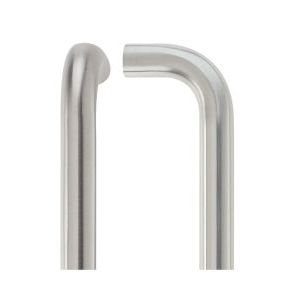 22mm D Pull Handle - 300mm Centres - Grade 304 - Bolt Through Fixings